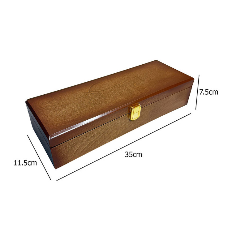 جعبه ساعت چوبی مدل W103 با ۶ محفظه داخلی از جنس جیر