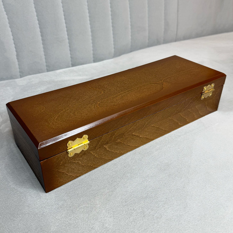 جعبه ساعت چوبی مدل W103 با ۶ محفظه داخلی از جنس جیر