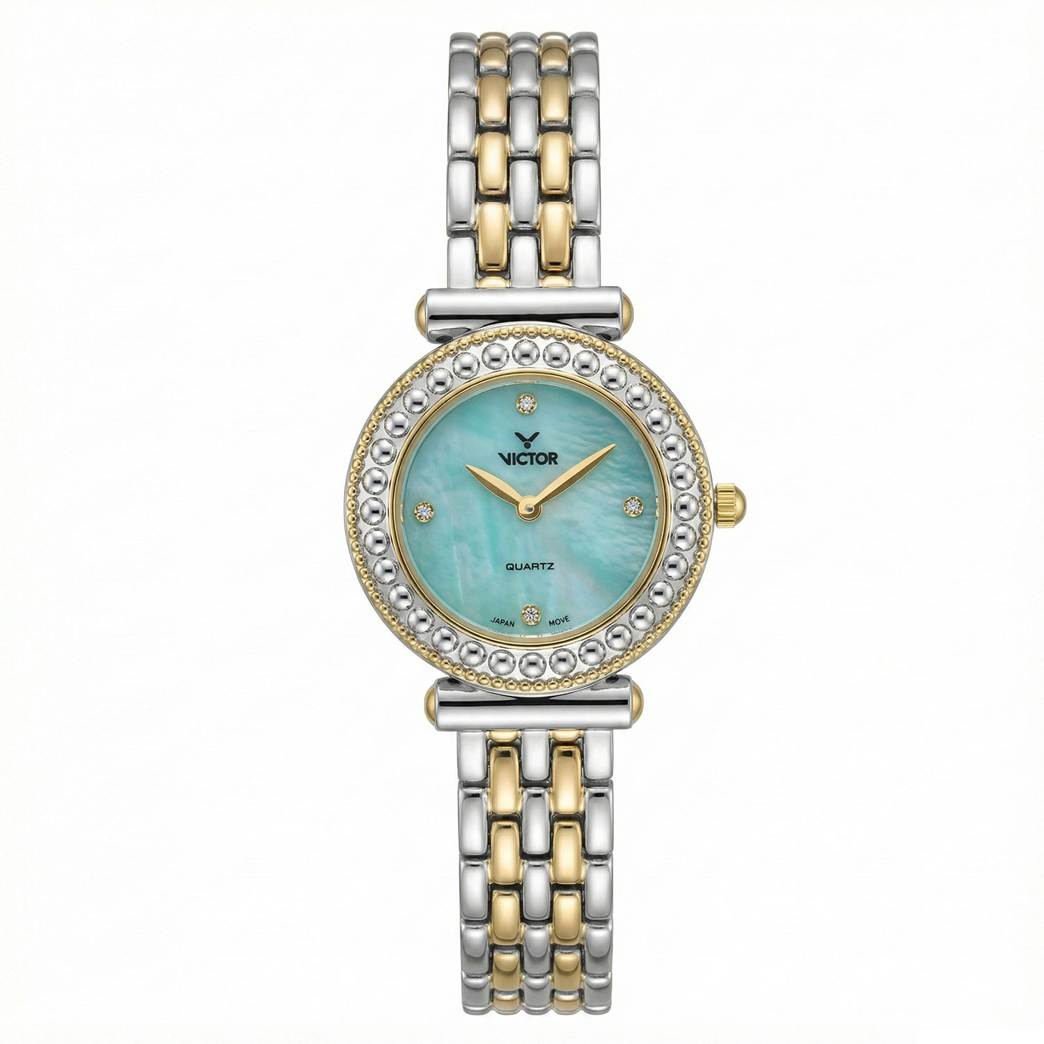 ساعت مچی عقربه‌ای زنانه ویکتور مدل V5757-02 - اورجینال