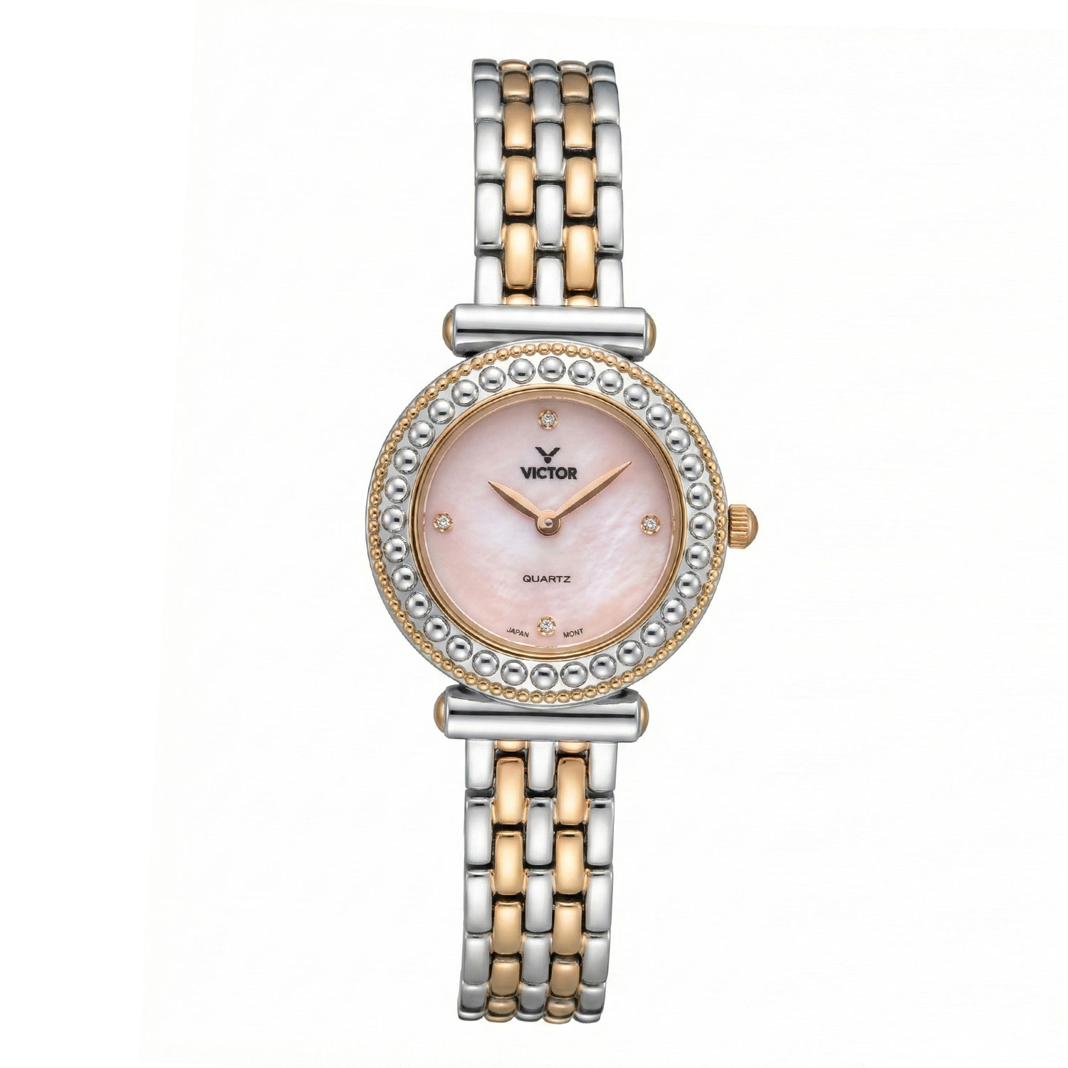 ساعت مچی عقربه‌ای زنانه ویکتور مدل V5757-04 - اورجینال