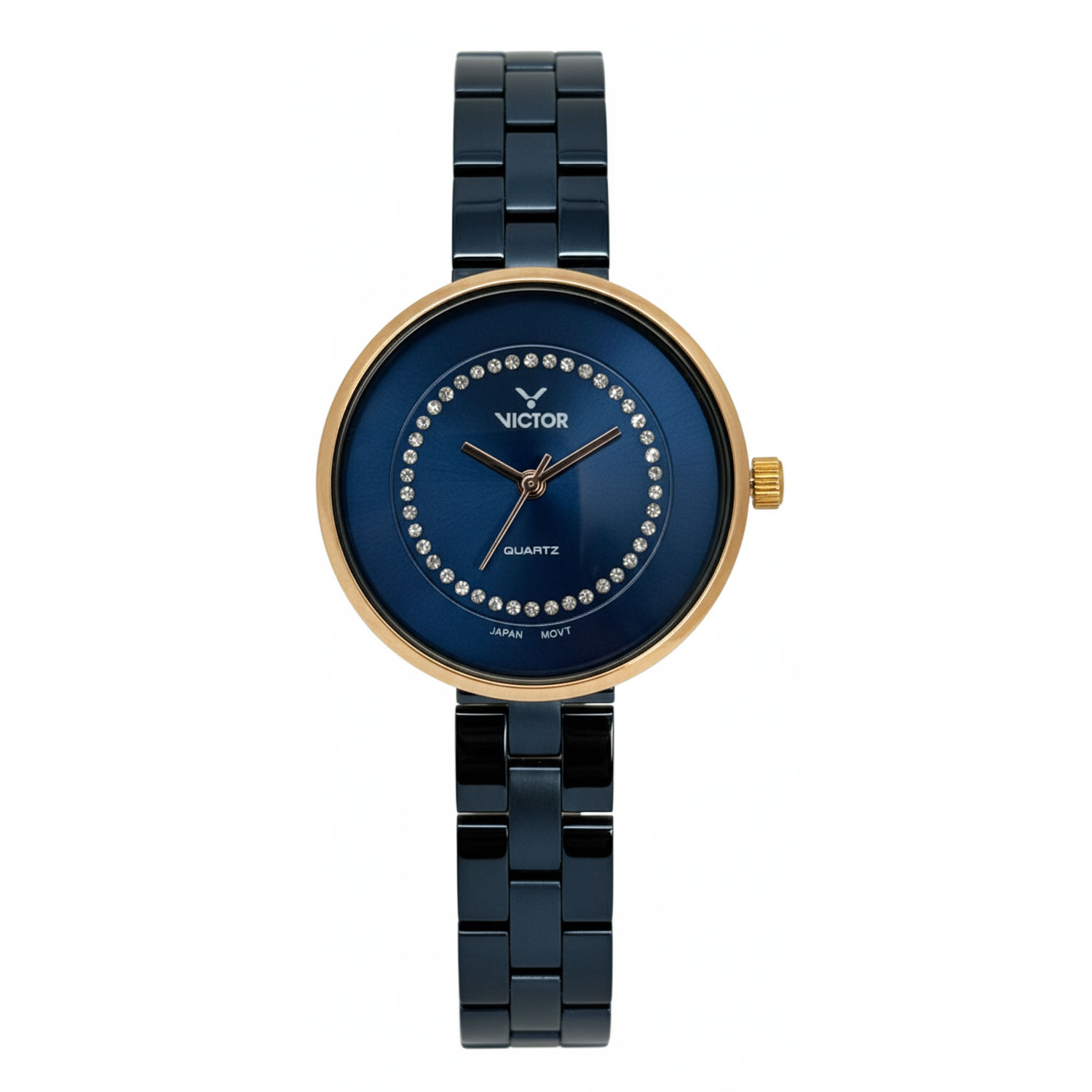 ساعت مچی عقربه‌ای زنانه ویکتور مدل V1456-02 - اورجینال